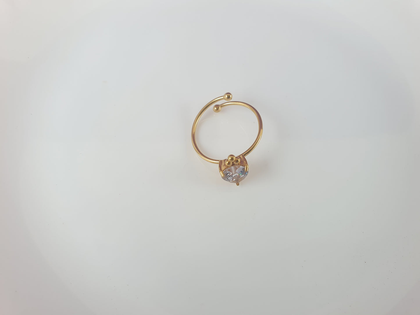GOLD ADJUSTABLE RING X