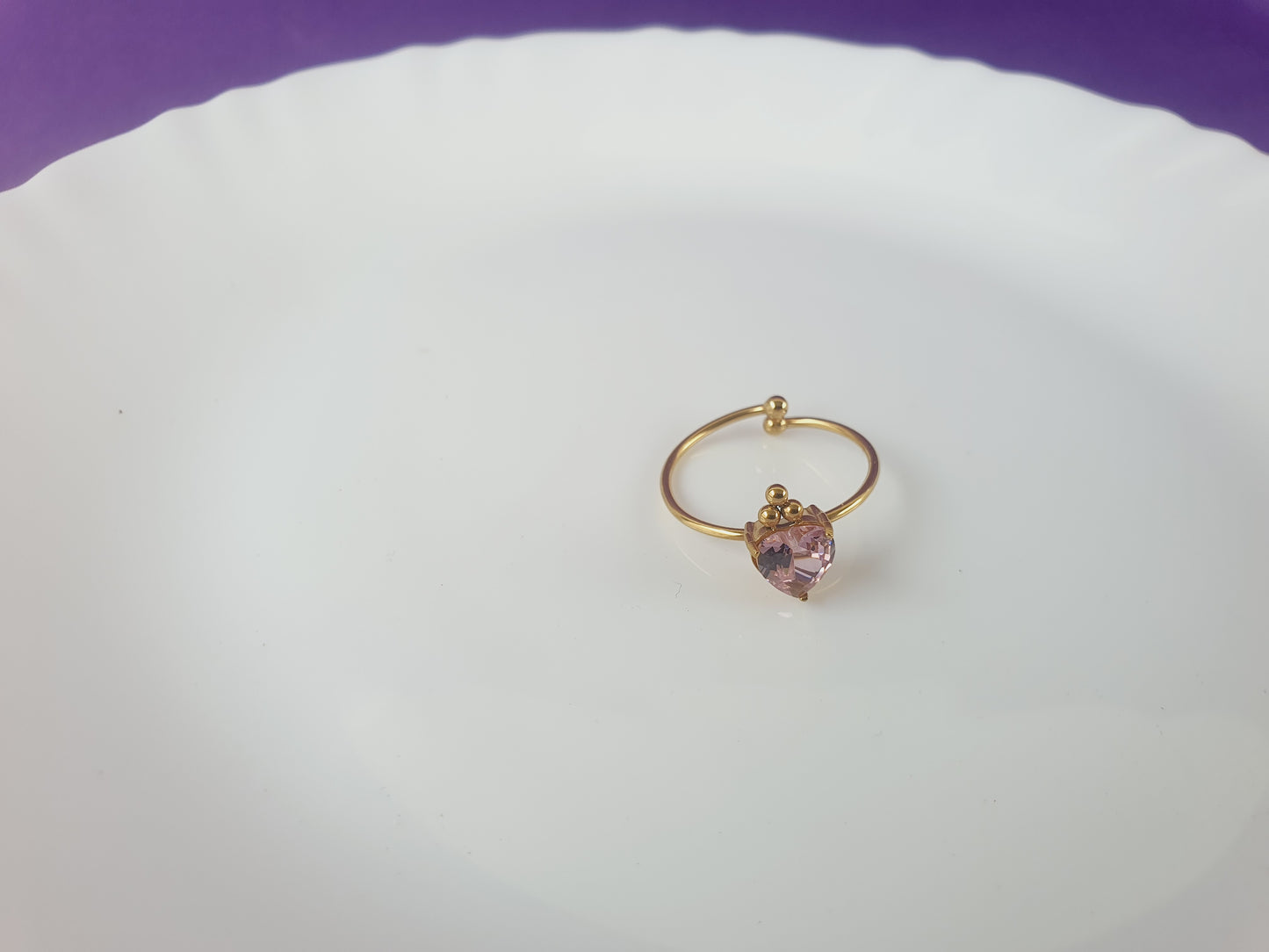 GOLD ADJUSTABLE RING X
