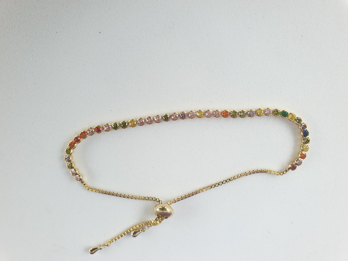 ADJUSTABLE MULTI COLOUR CHAIN BRACELET T A1