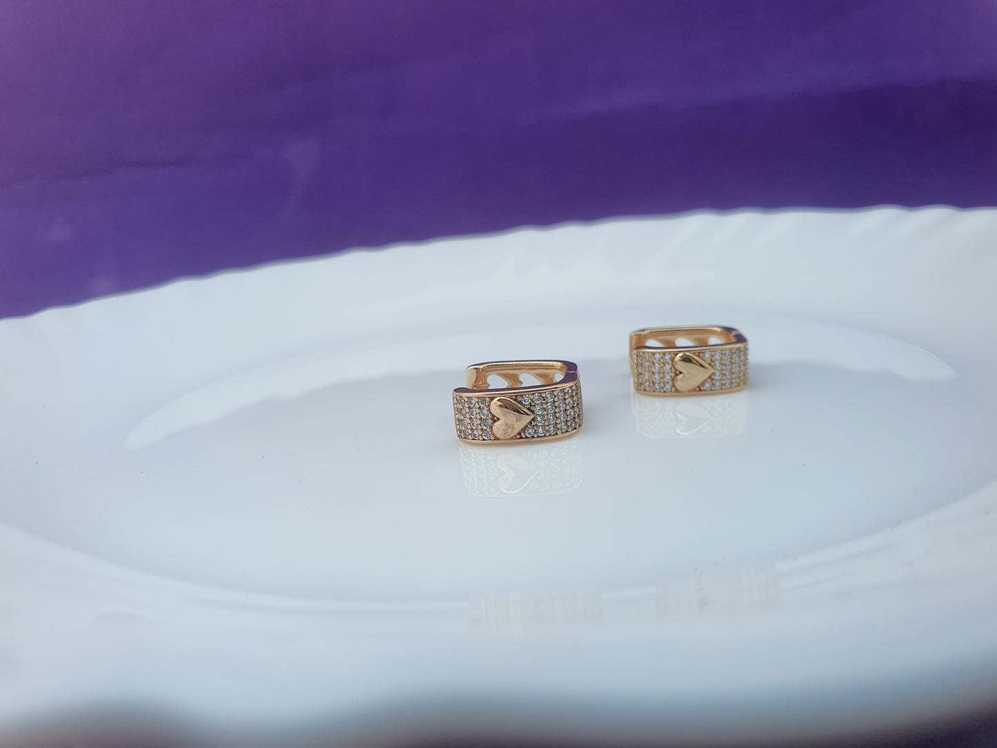 ROSEGOLD EARRING H BX X