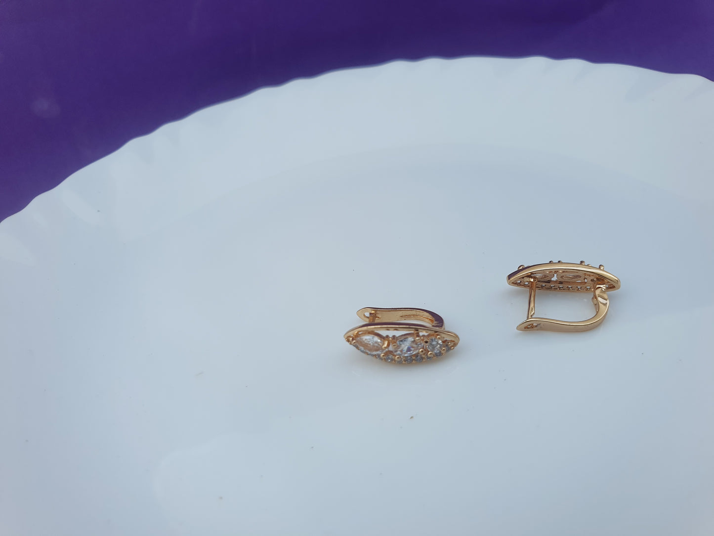 ROSEGOLD EARRING U5 BX X
