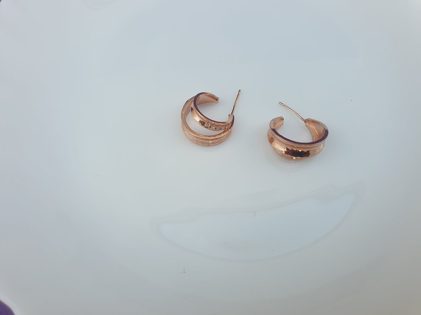 ROSEGOLD EARRING H R1 X