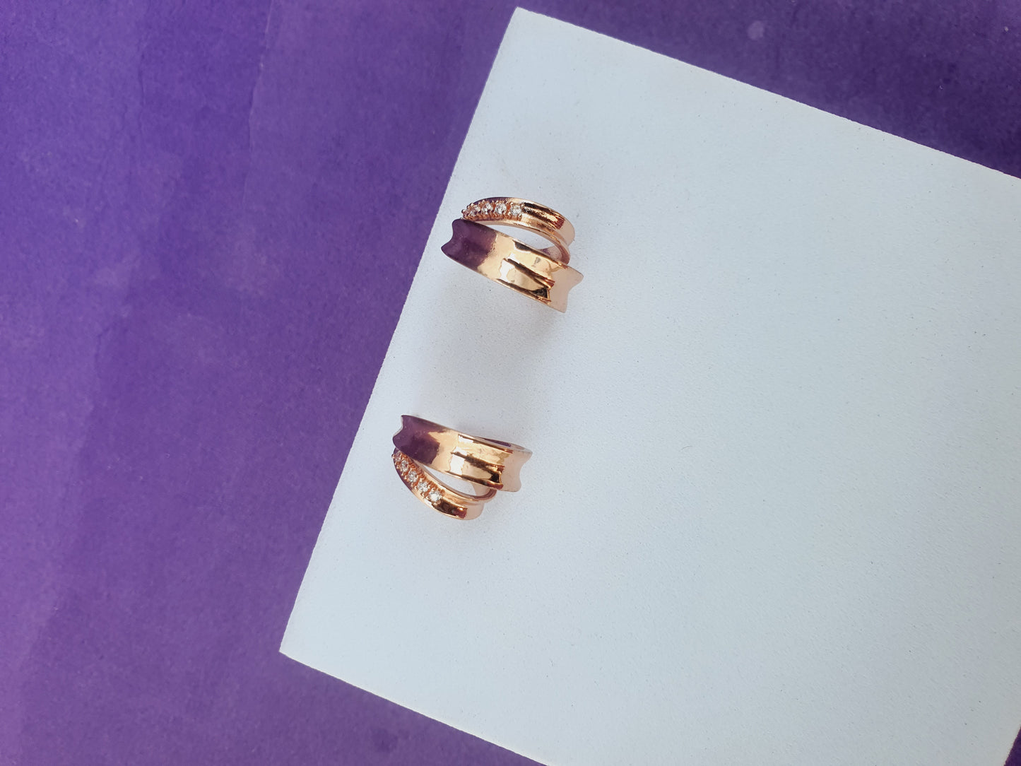 ROSEGOLD EARRING H R1 X