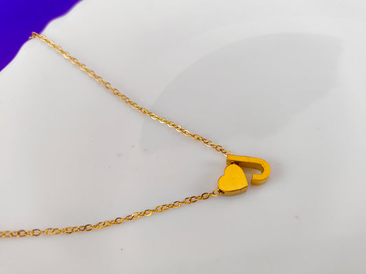 LETTER J GOLD CHAIN N