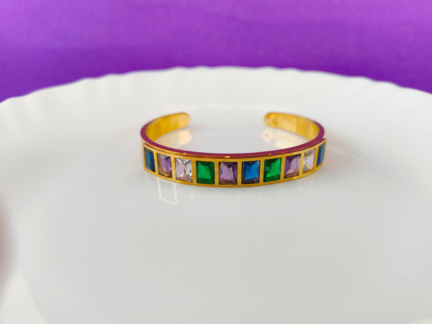 GOLD HAND CUFF MULTICOLOUR