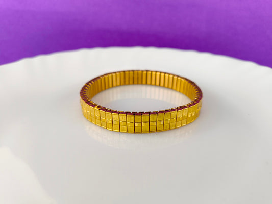 GOLD ELASTIC BRACELET C E