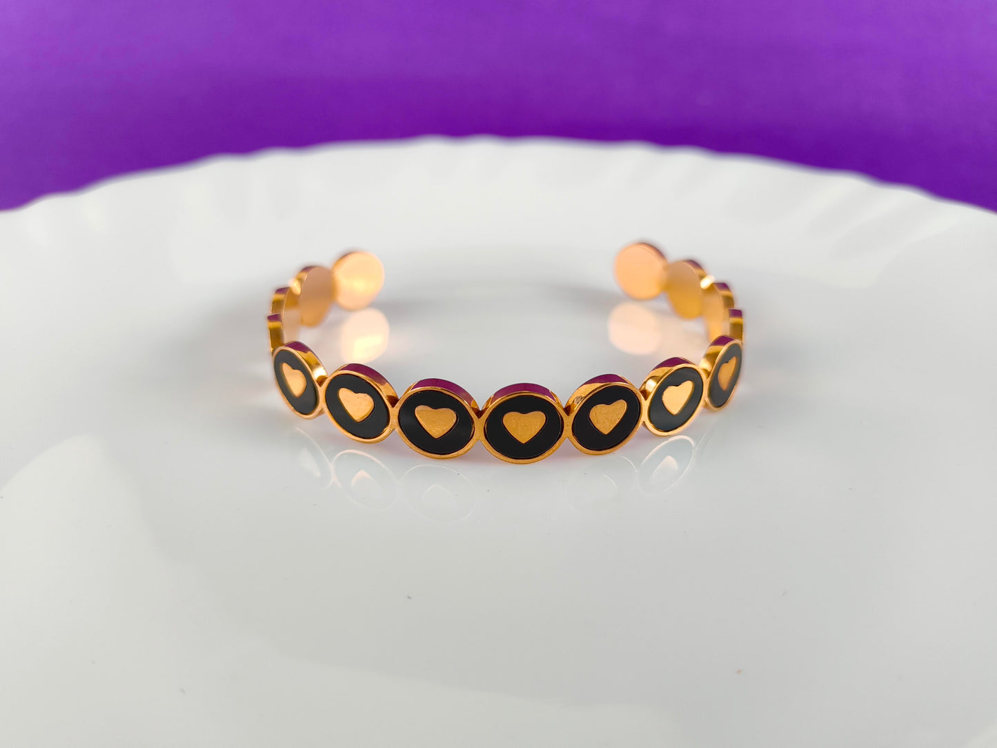 ROSEGOLD BLACK CUFF X