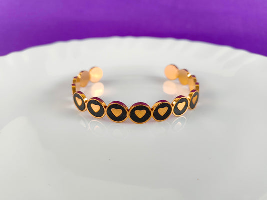 ROSEGOLD BLACK CUFF X