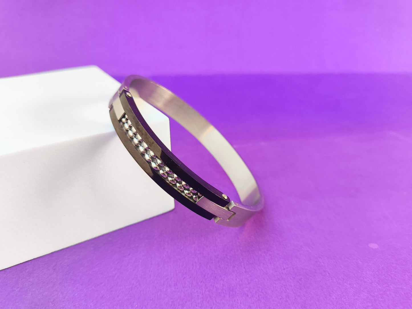 UNISEX KADA BLACK SILVER BRACELET X