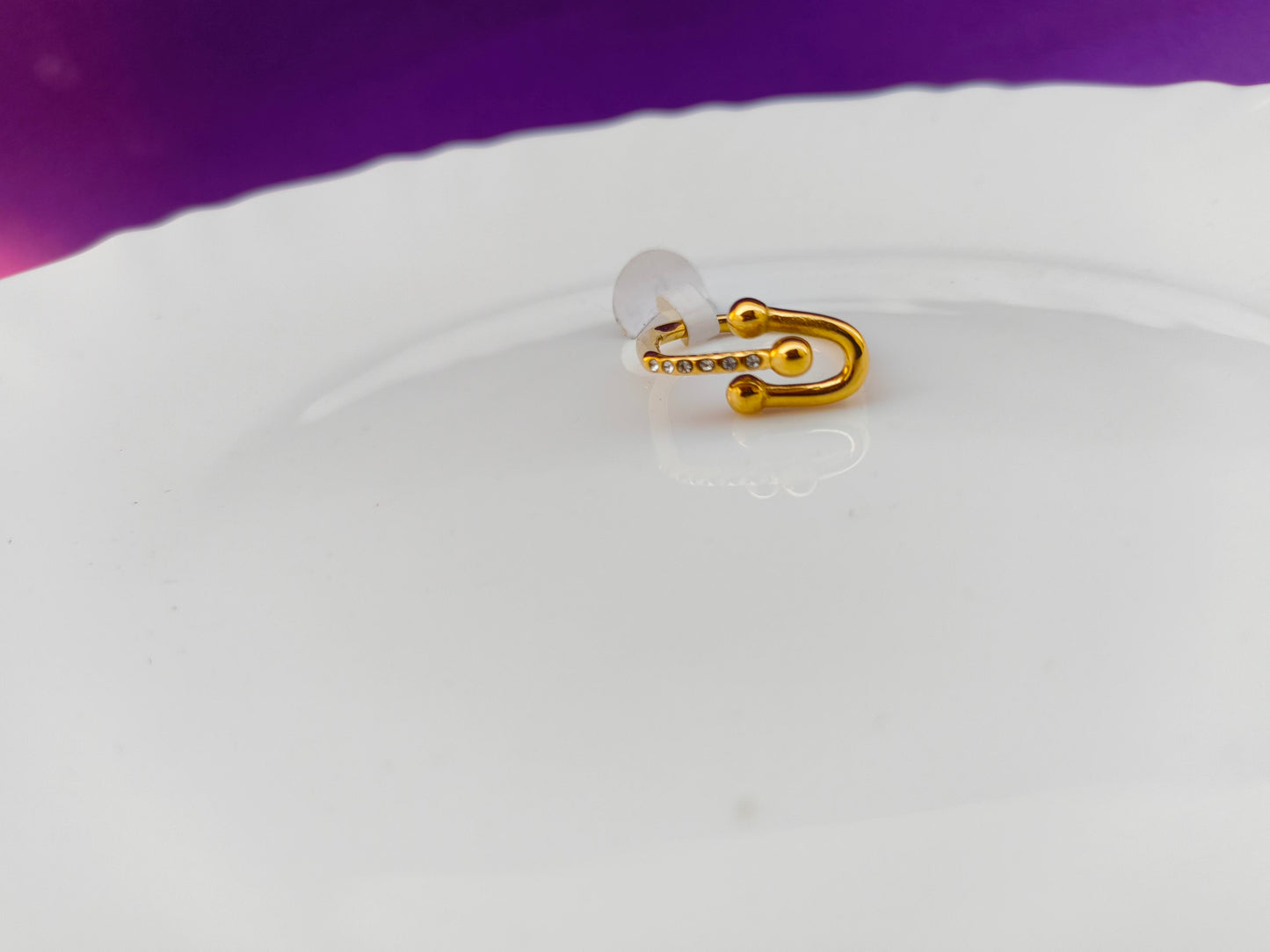 ADJUSTABLE GOLD RING X