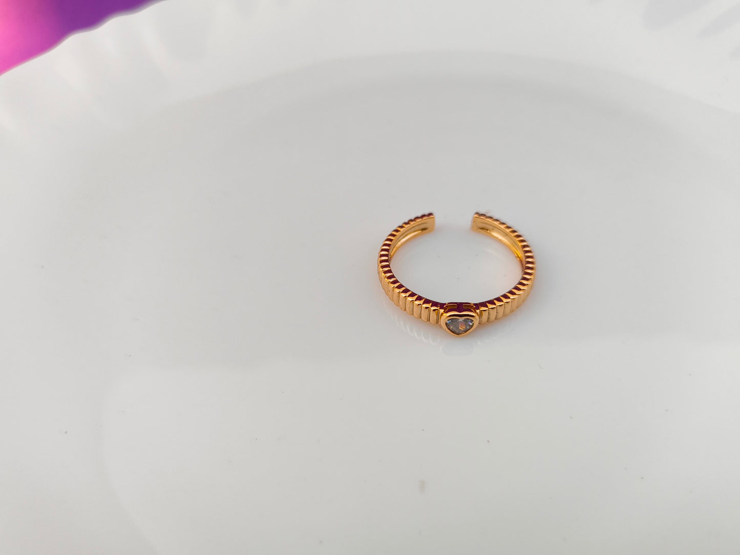 ADJUSTABLE ROSEGOLD RING X