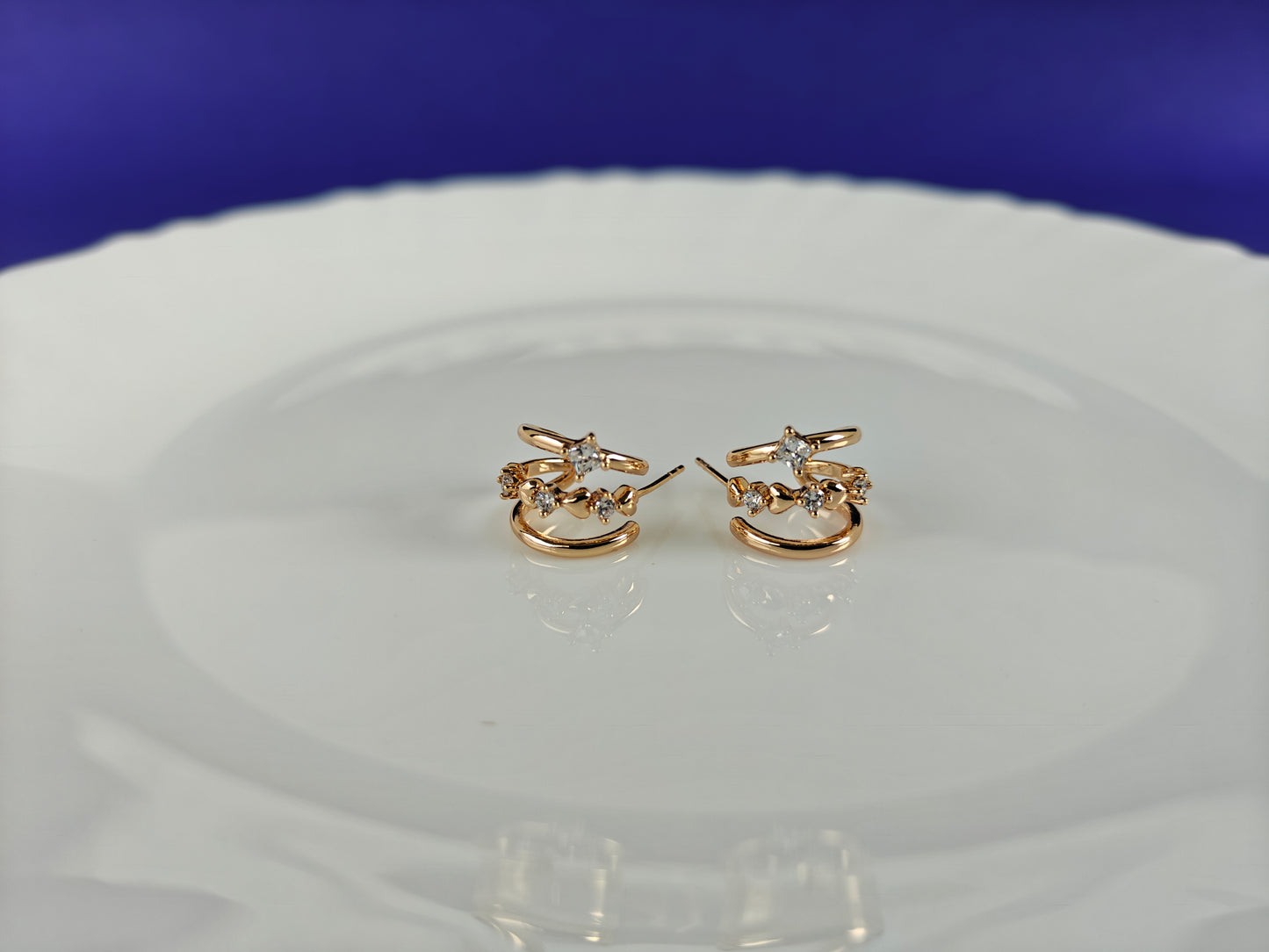ROSEGOLD EARRING 5N BT1 X