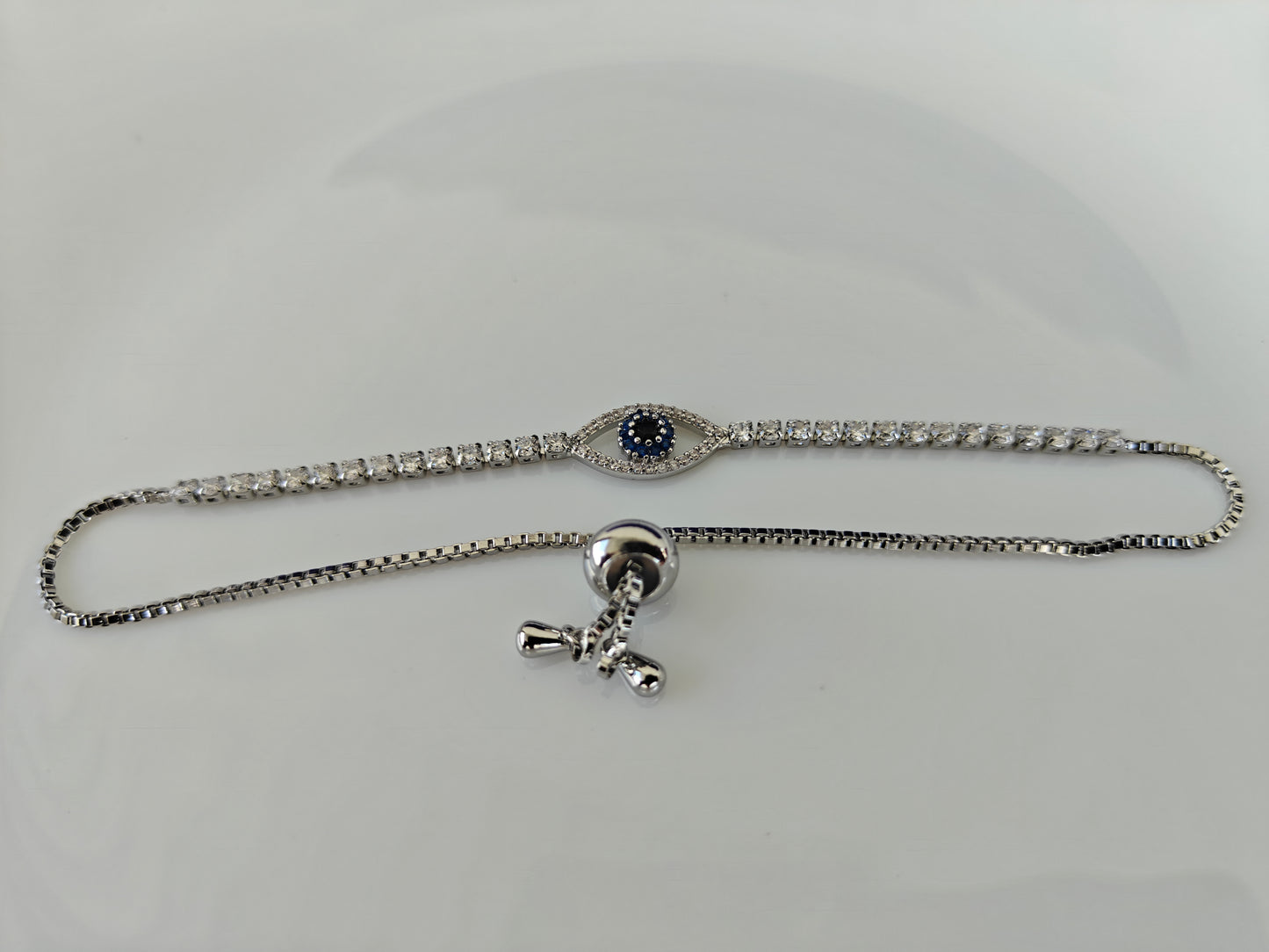 ADJUSTABLE SILVER CHAIN BRACELET C2 A1