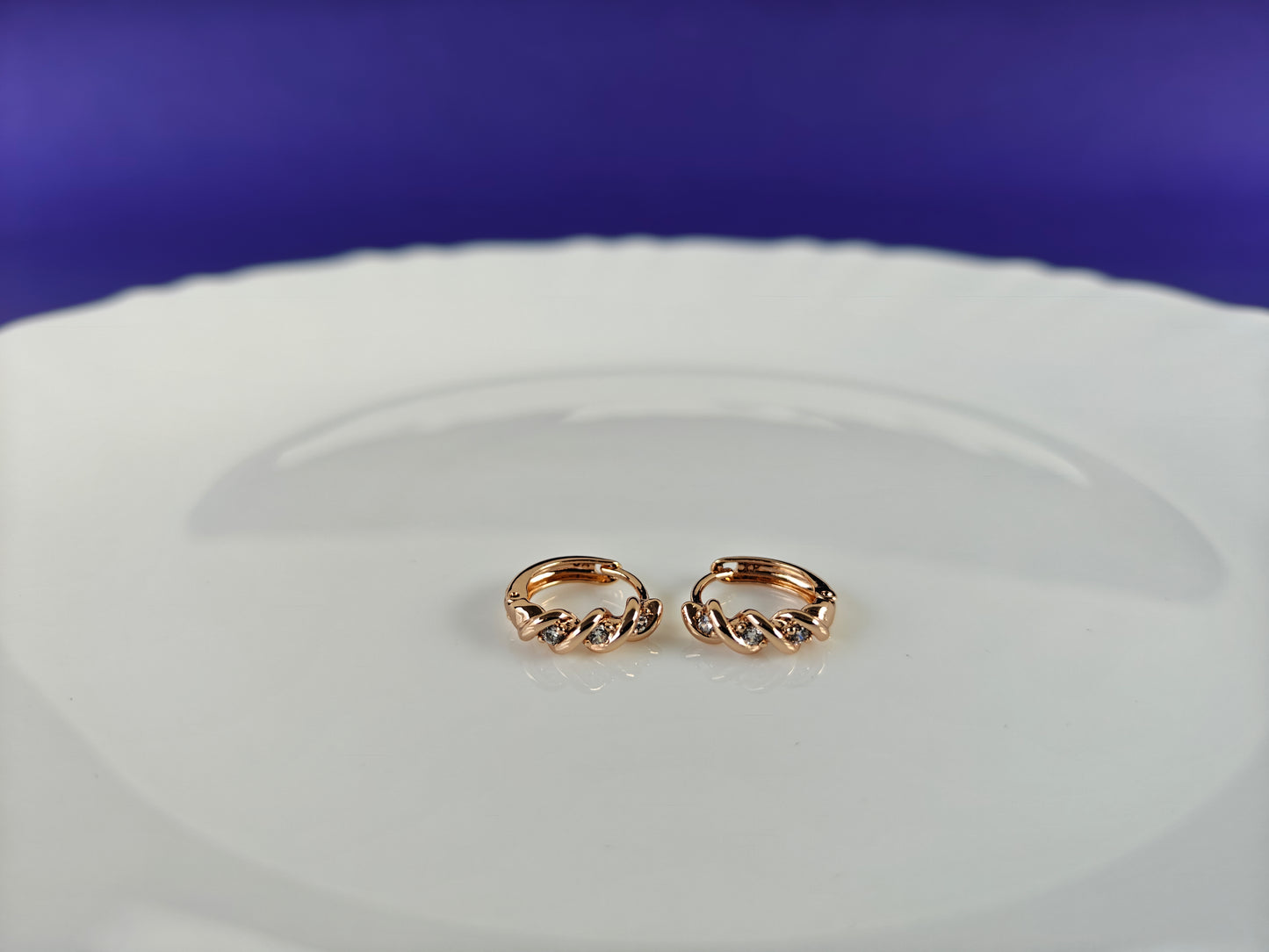 ROSEGOLD EARRING 8G BT2 X