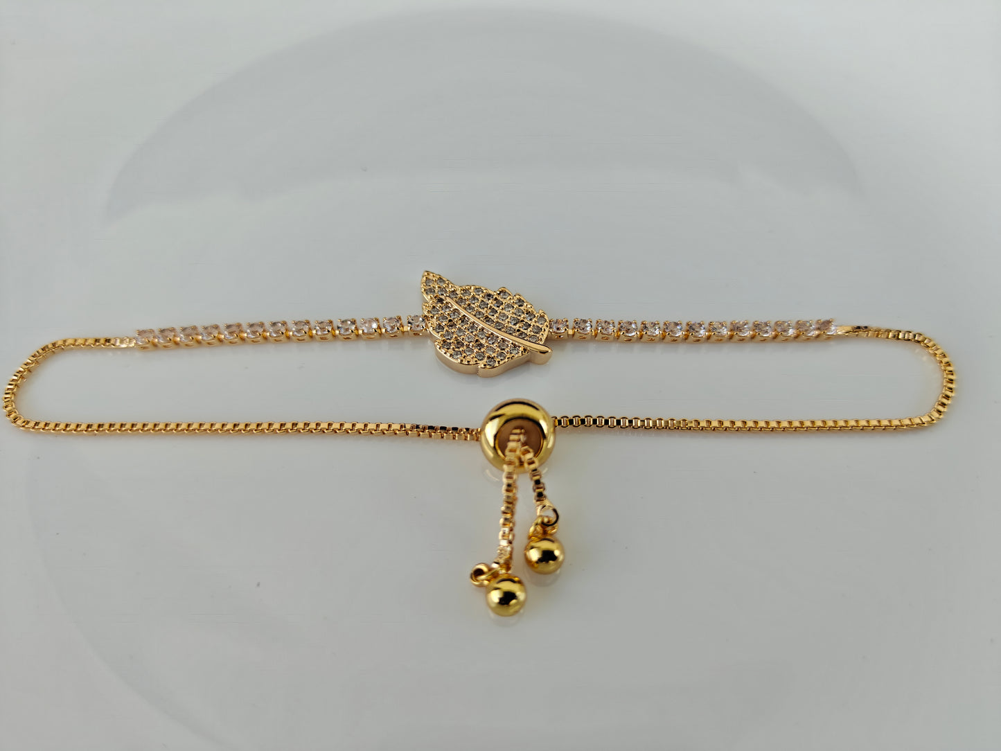 ADJUSTABLE GOLD CHAIN BRACELET R A1