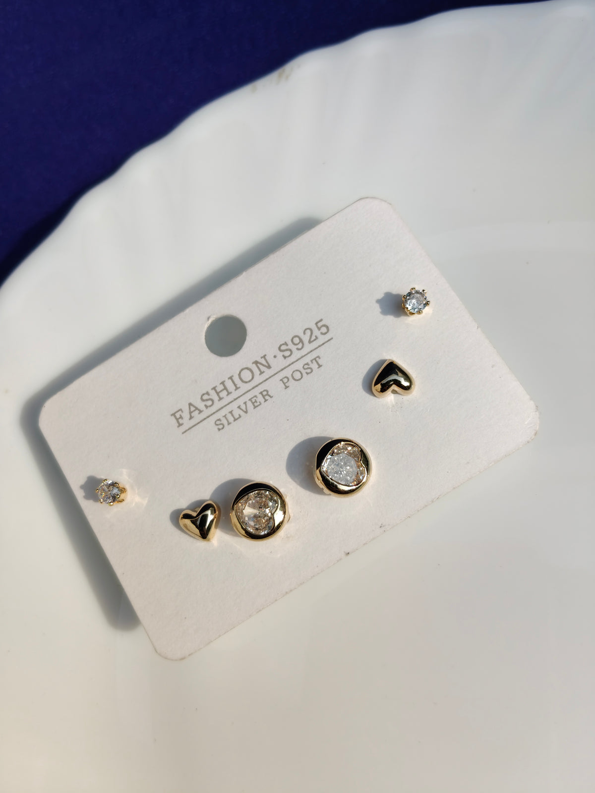 GOLD COMBO EARRING C Y