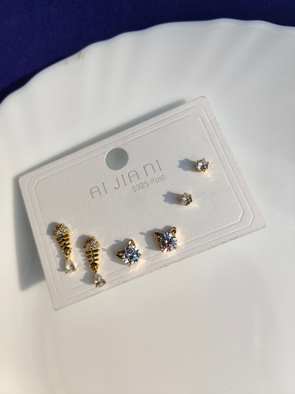 GOLD COMBO EARRING 2A Y
