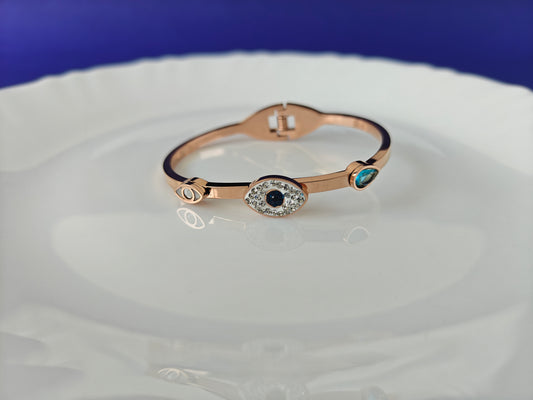 KIDS ROSEGOLD EVILEYE BRACELET X
