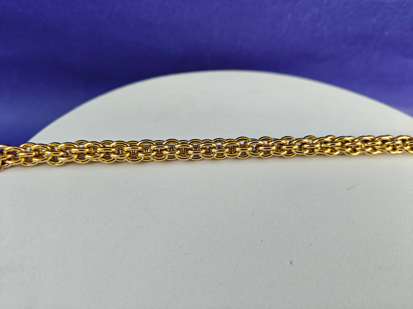 MENS GOLD CHAIN BRACELET O xx