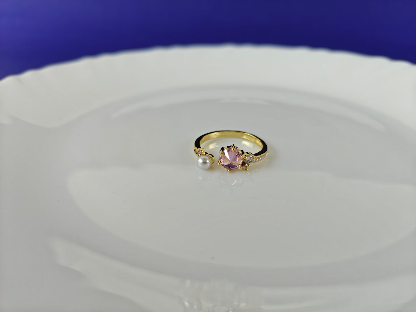ADJUSTABLE GOLD RING X