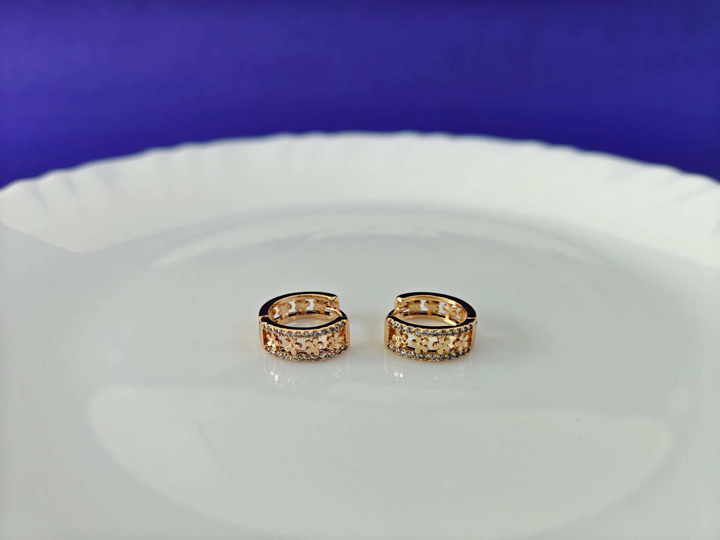 ROSEGOLD EARRING 9A BT2 X
