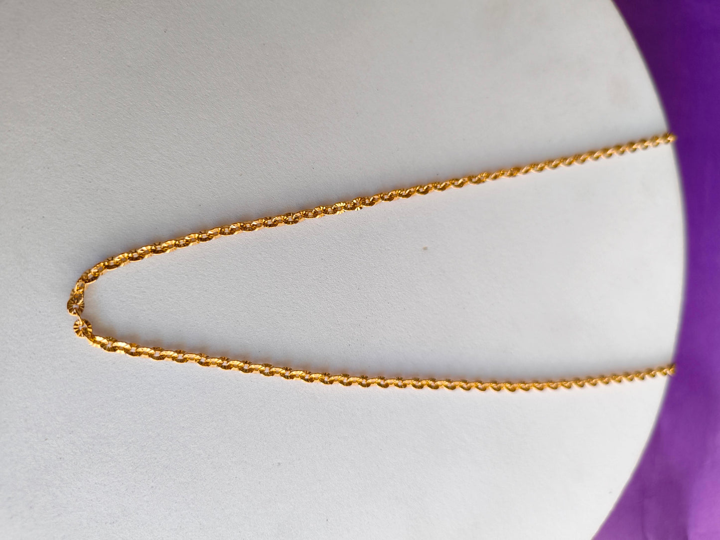 UNISEX ROSEGOLD CHAIN L U