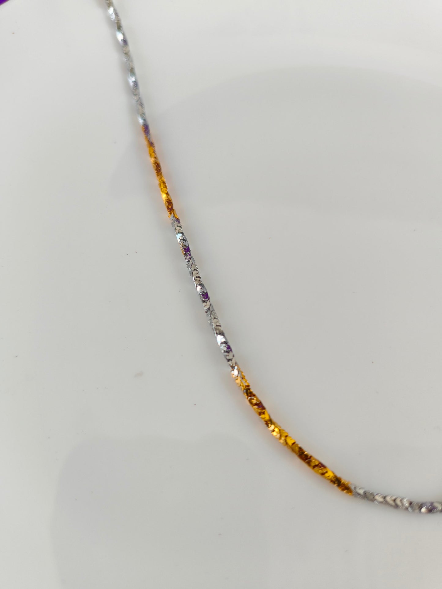 UNISEX GOLD SILVER CHAIN H U