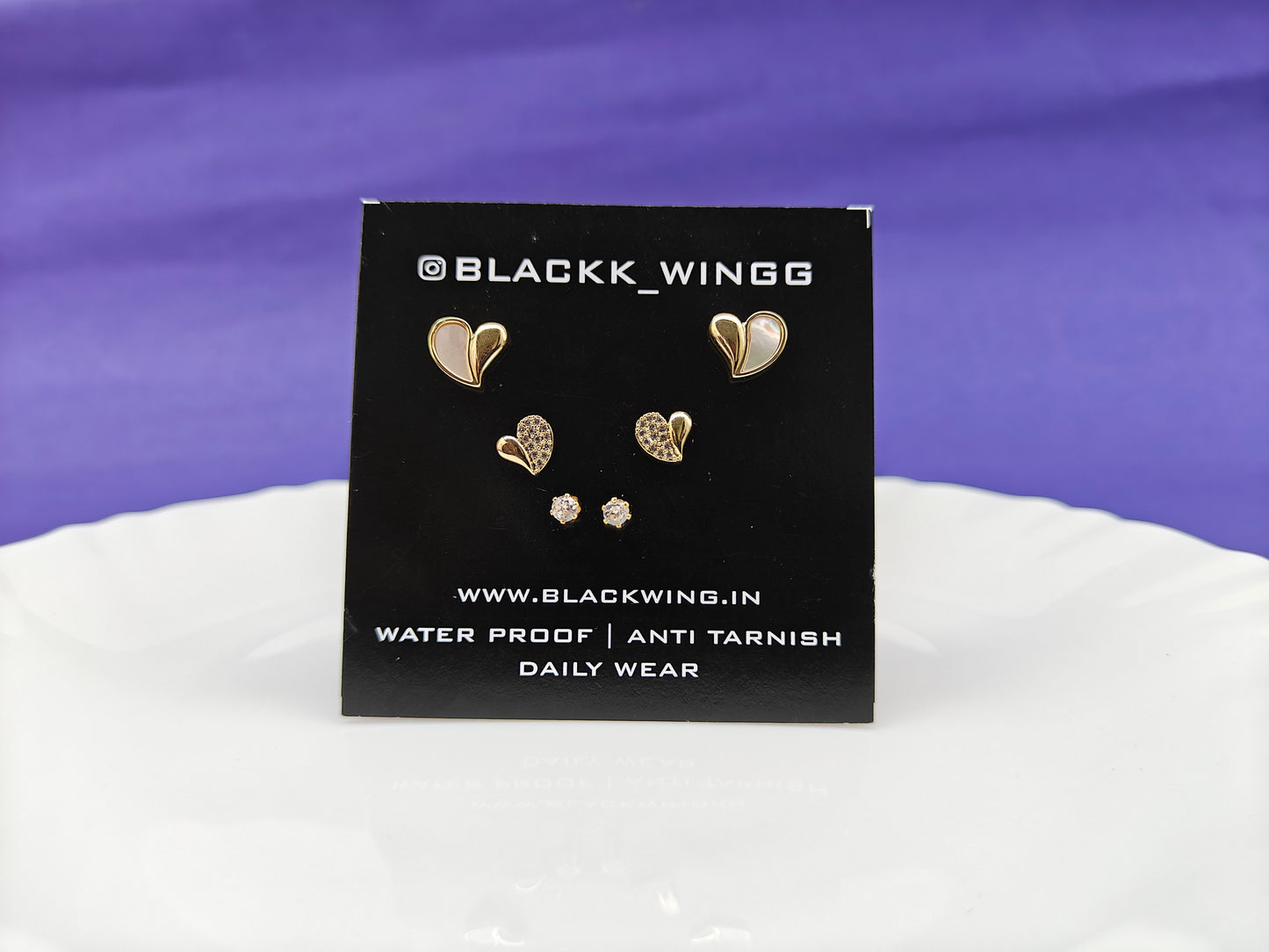 GOLD COMBO EARRING 2B Y X