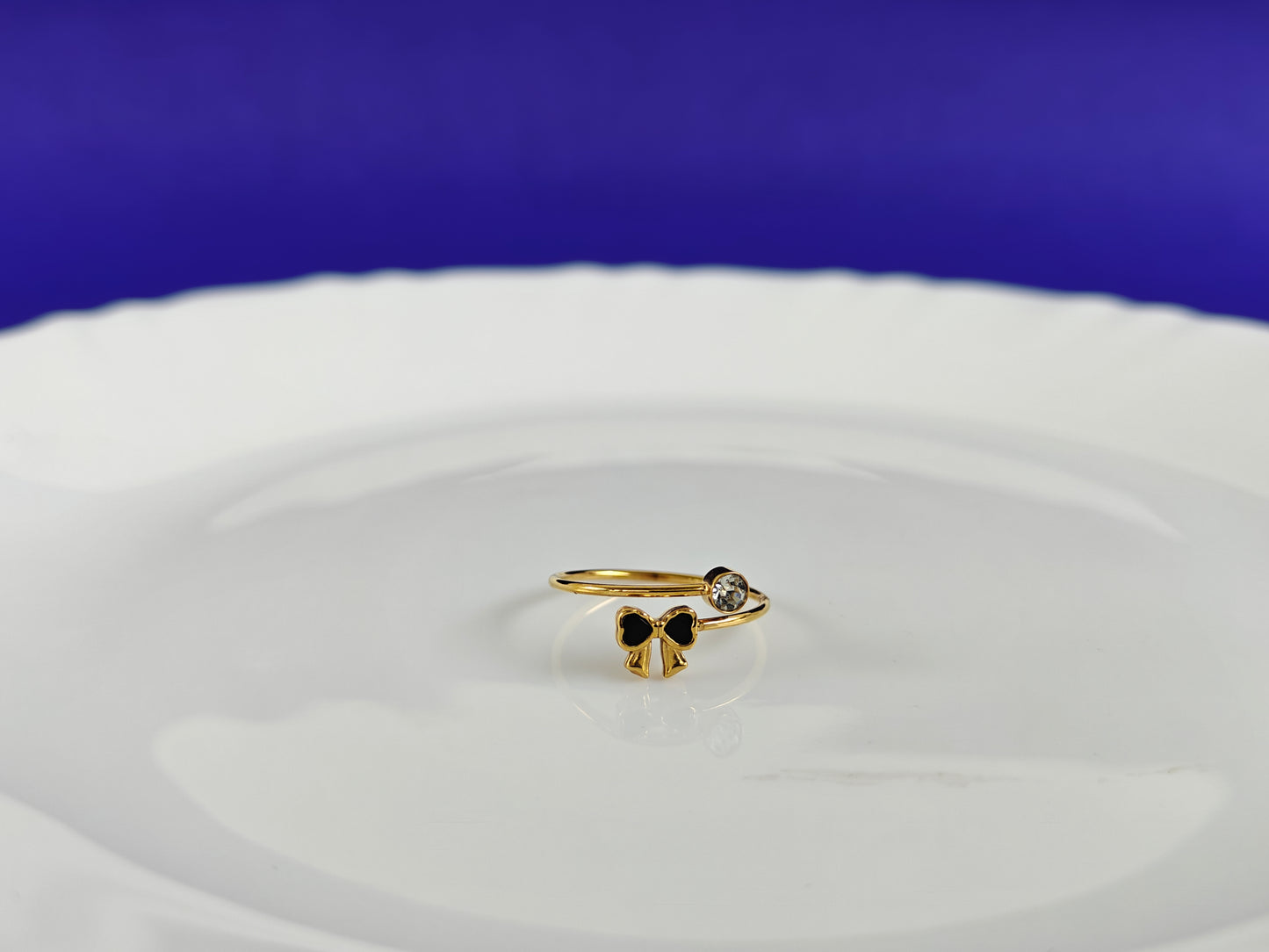 ADJUSTABLE GOLD RING X