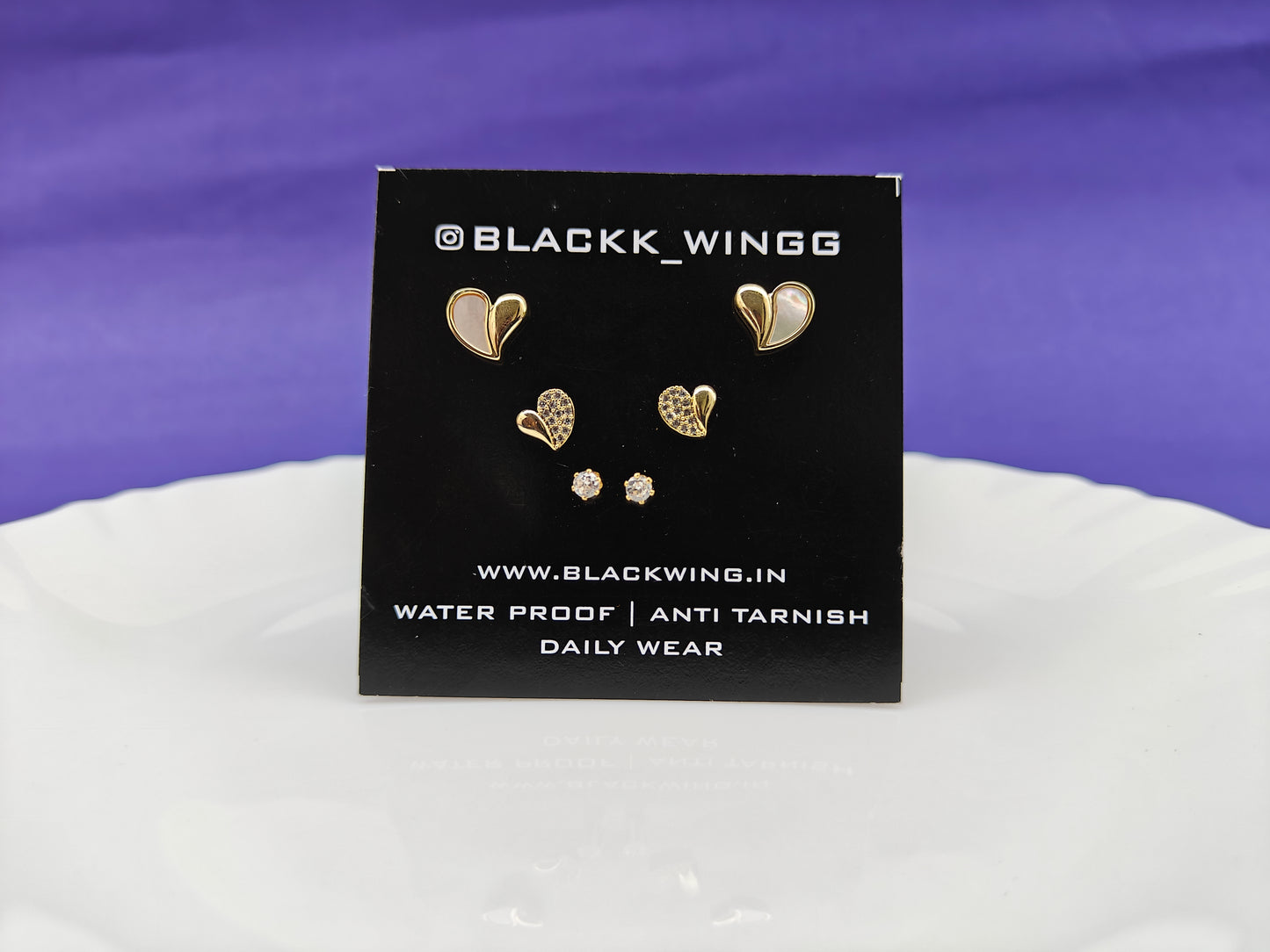 GOLD COMBO EARRING 2B Y X