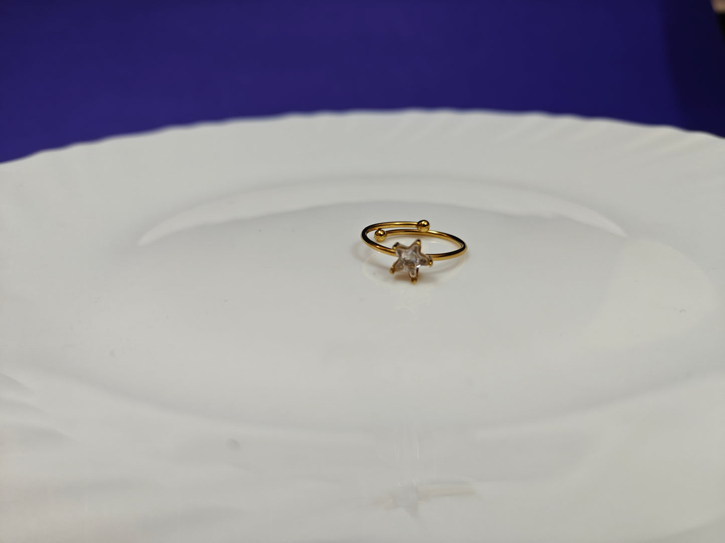 GOLD ADJUSTABLE RING xx