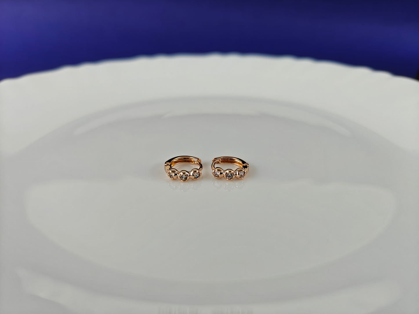ROSEGOLD EARRING 8F BT2 X