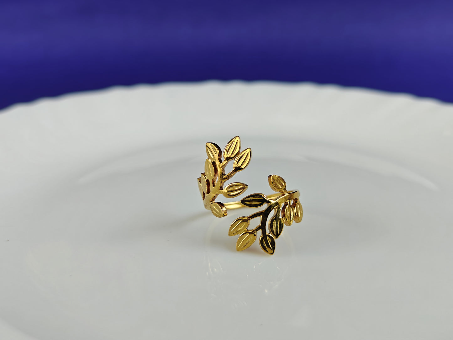 GOLD ADJUSTABLE RING X
