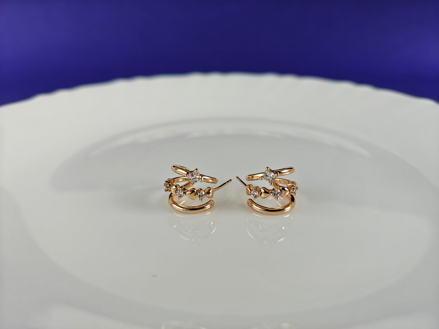 ROSEGOLD EARRING 5N BT1 X
