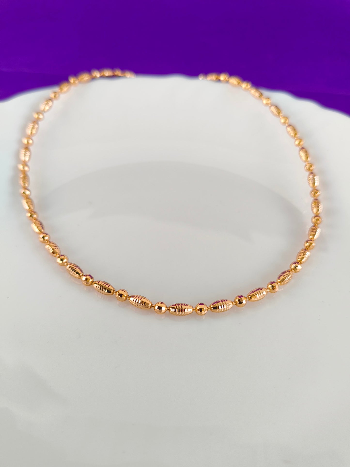 UNISEX ROSEGOLD CHAIN W U