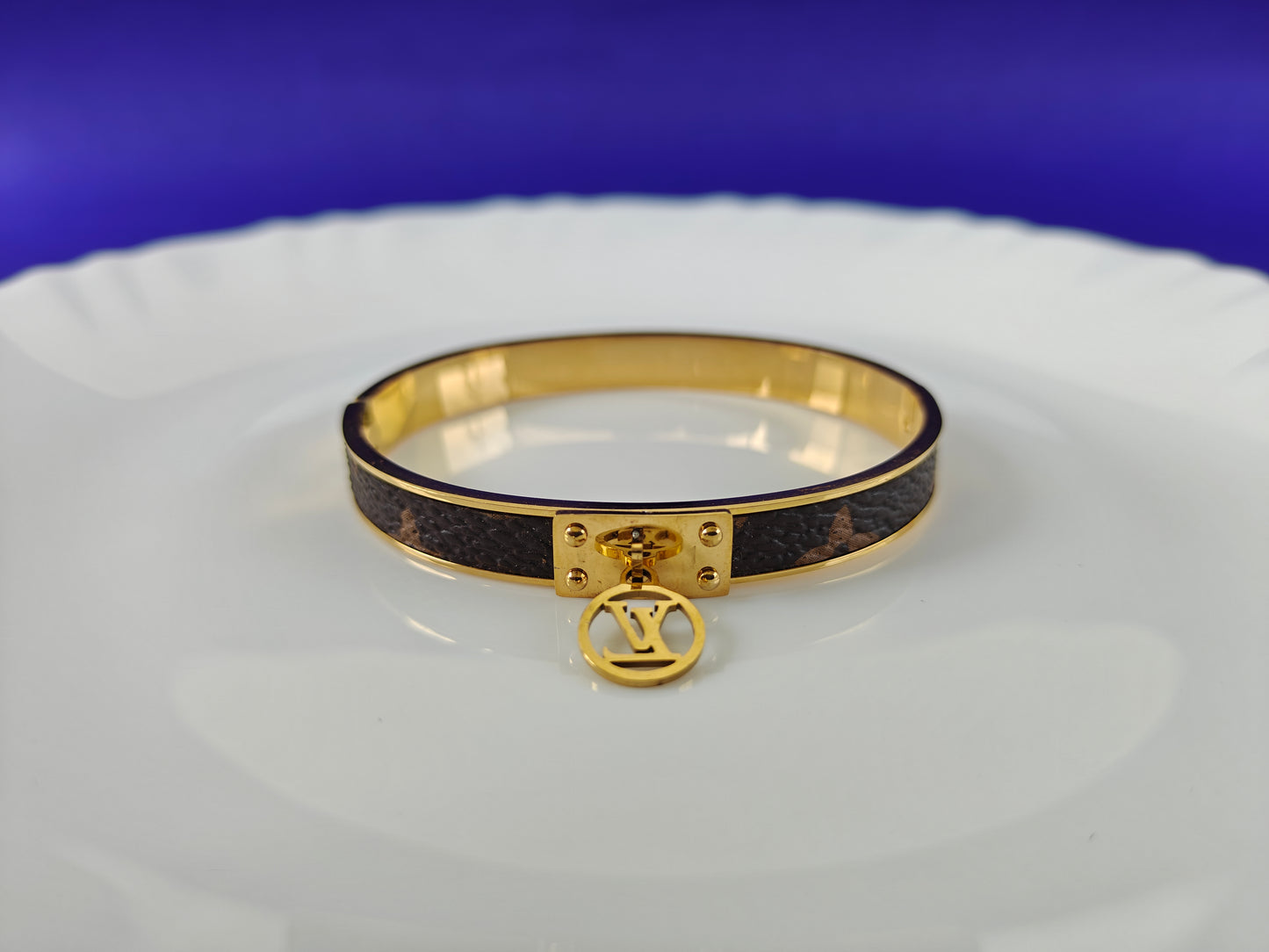 GOLD BLACK LV BRACELET X
