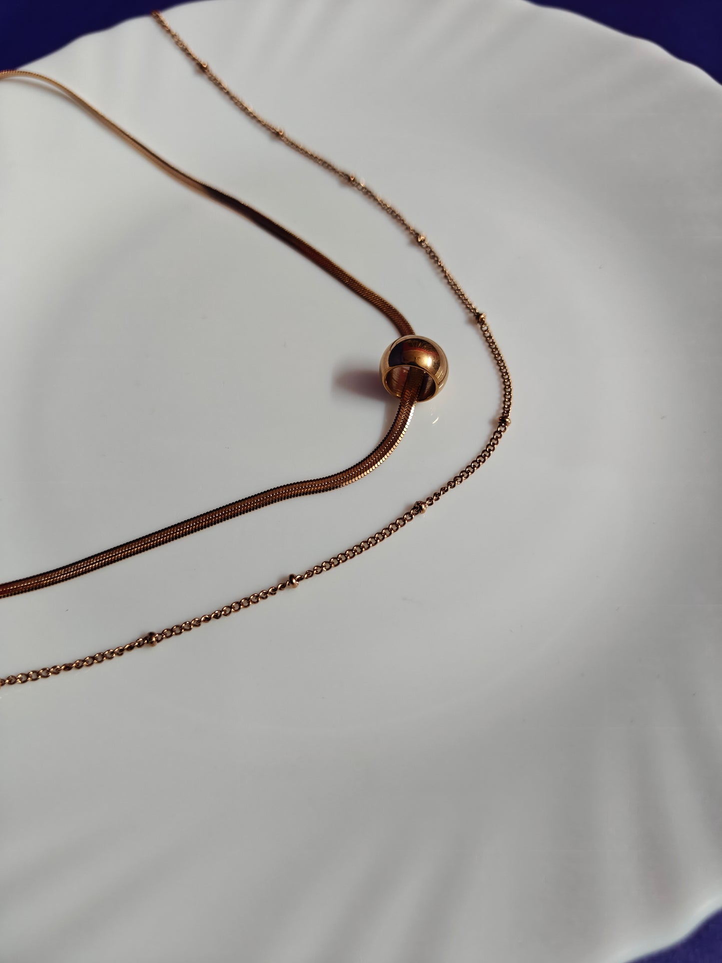 LAYER ROSEGOLD CHAIN