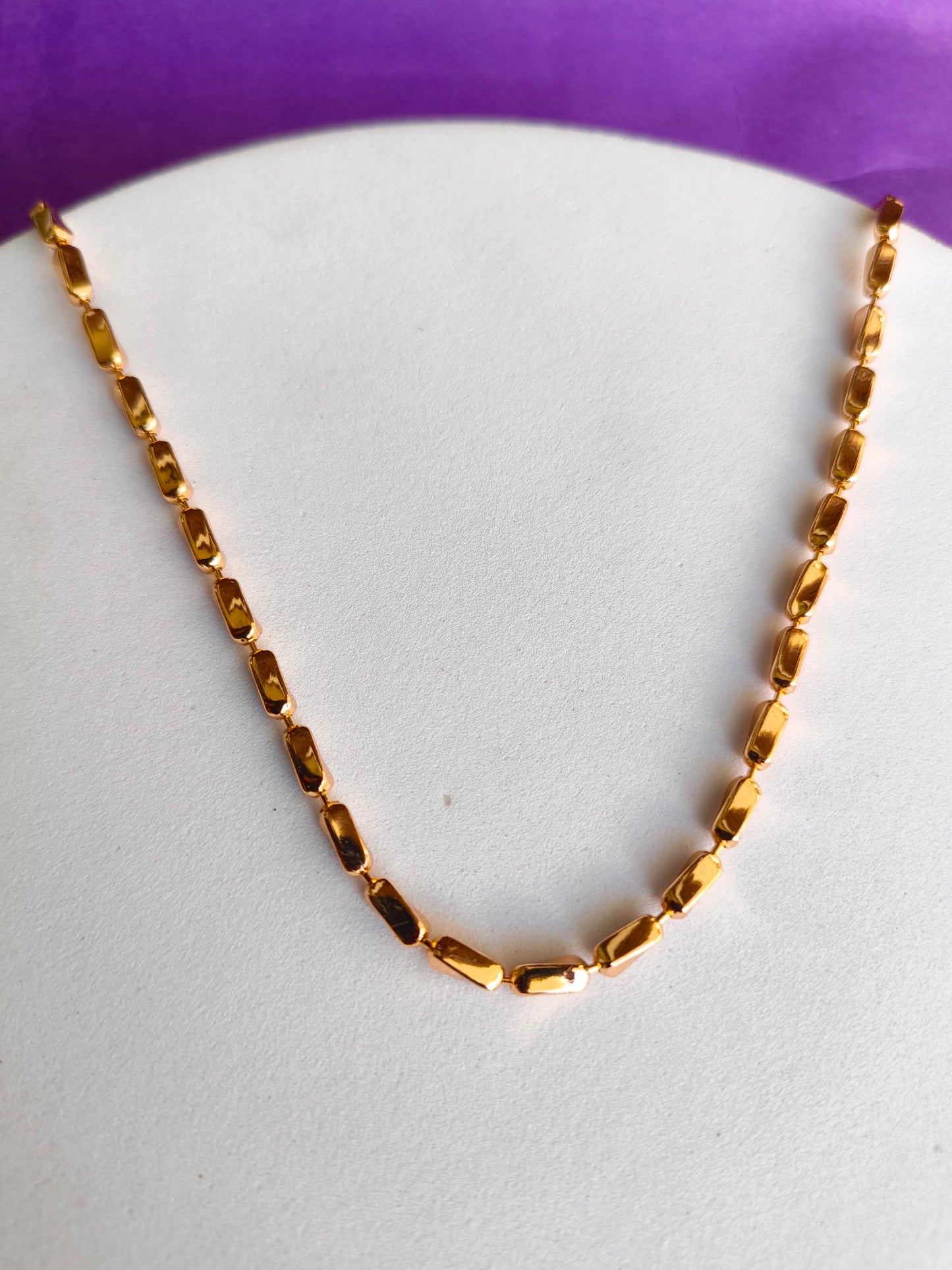UNISEX ROSEGOLD CHAIN X U