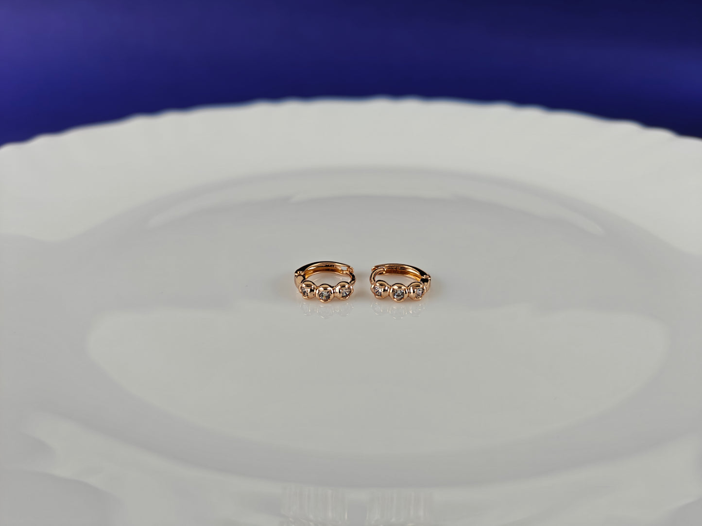 ROSEGOLD EARRING 8F BT2 X