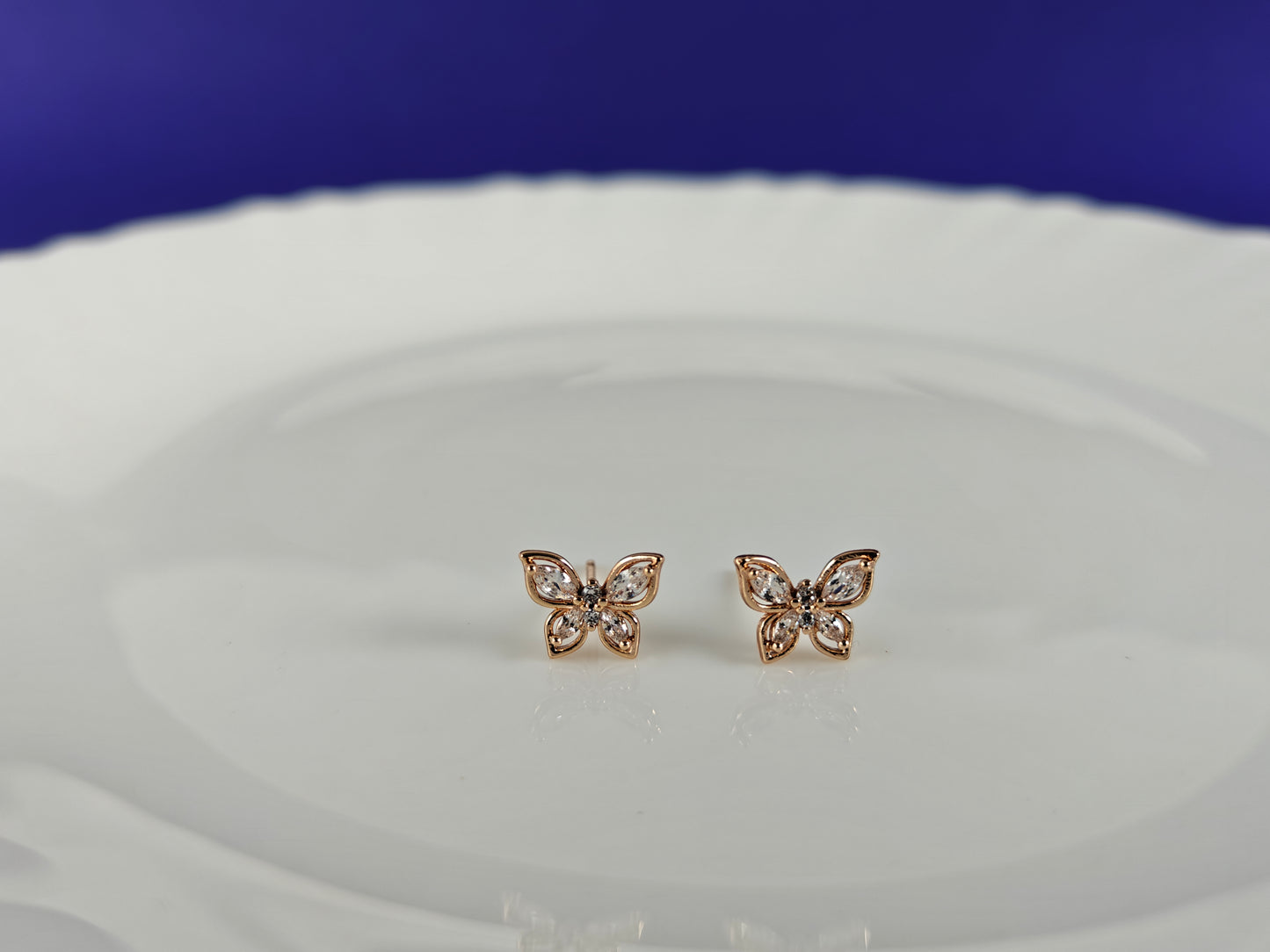 ROSEGOLD EARRING 5A BT1 X