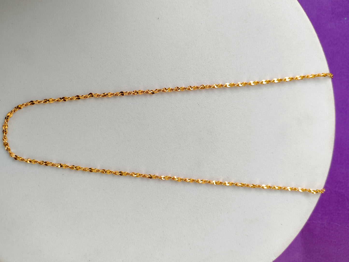 UNISEX ROSEGOLD CHAIN H2 U