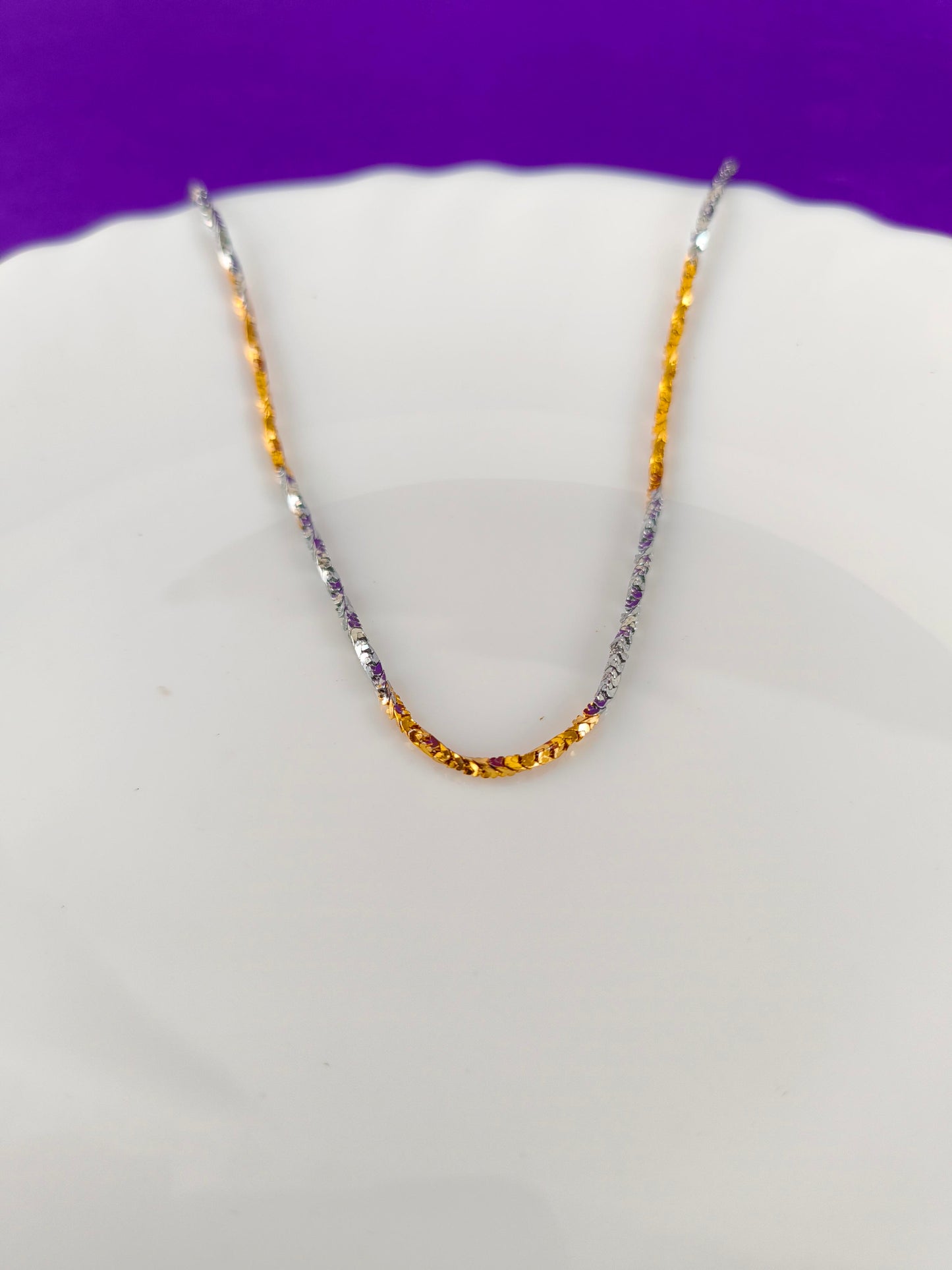 UNISEX GOLD SILVER CHAIN H U