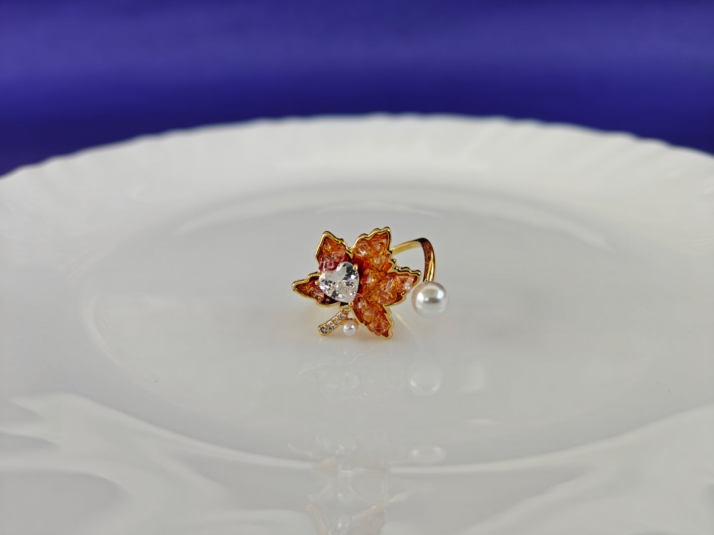 GOLD ADJUSTABLE RING X