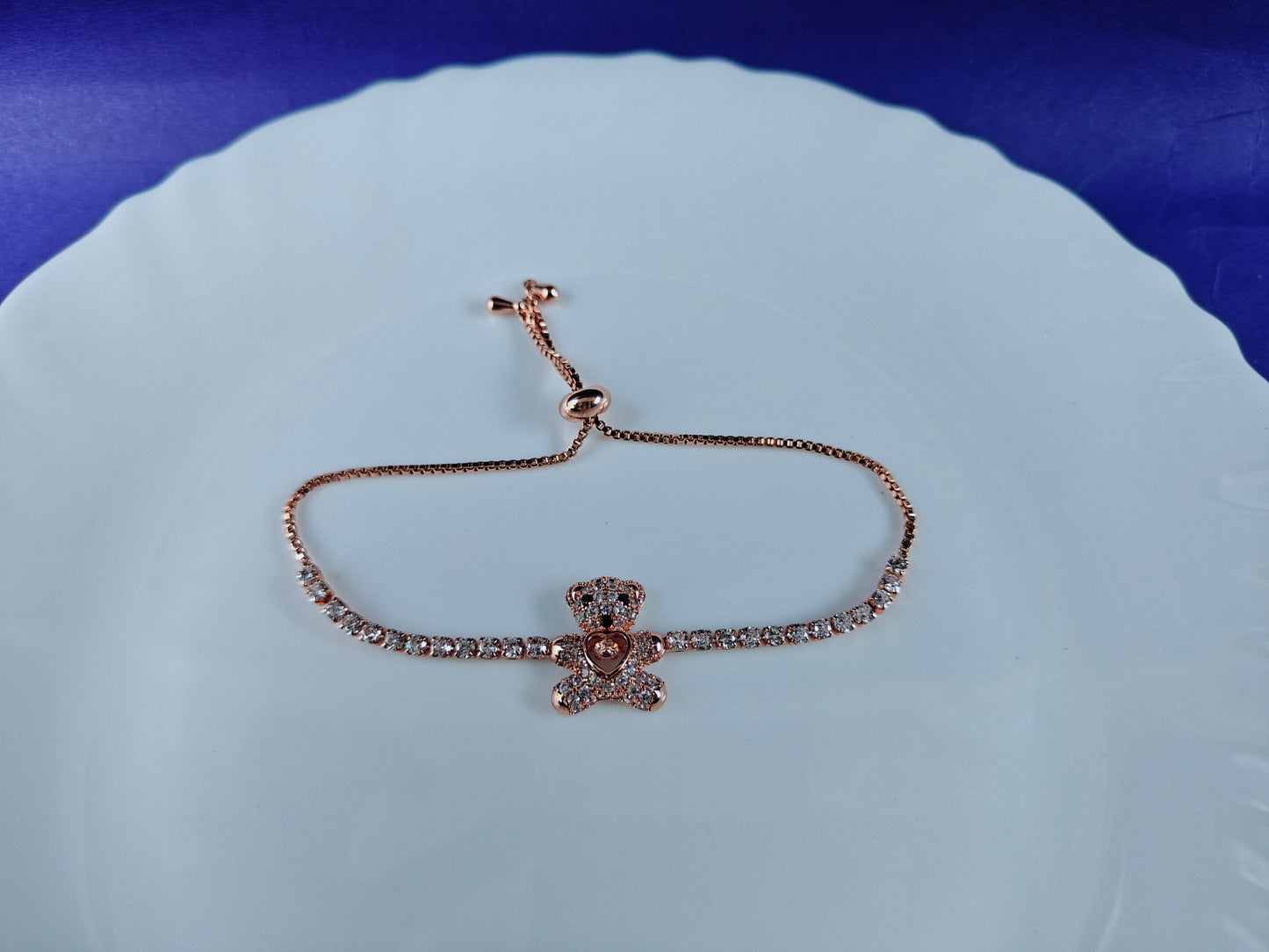ADJUSTABLE ROSEGOLD CHAIN BRACELET U A2 xx
