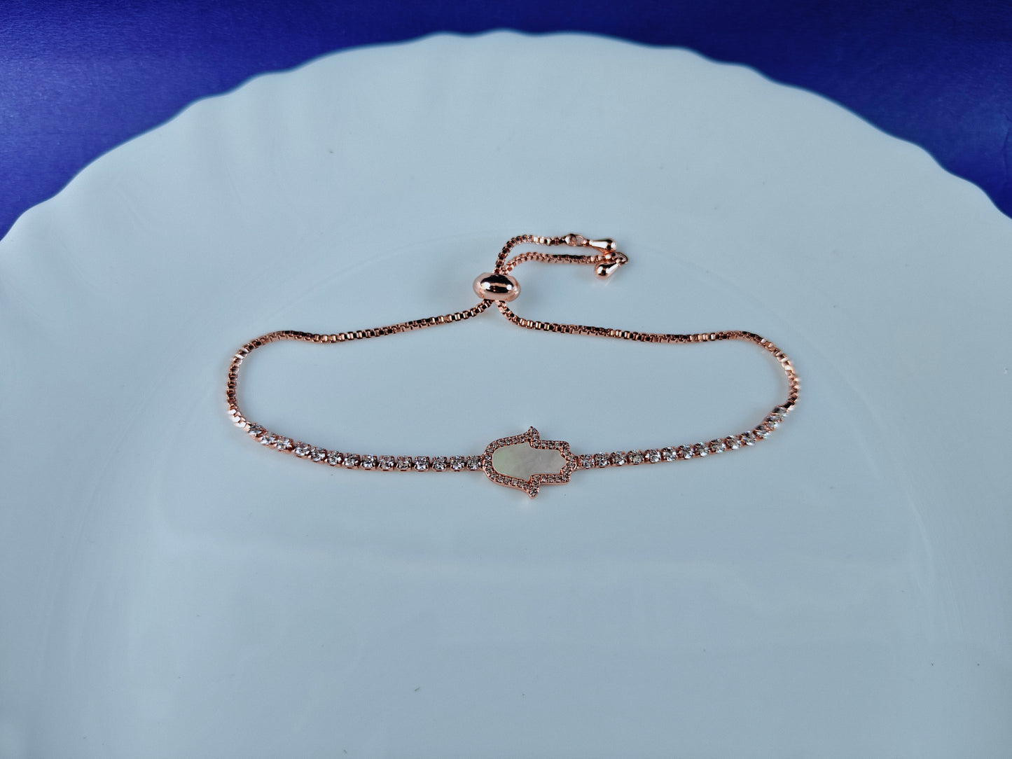 ADJUSTABLE ROSEGOLD CHAIN BRACELET R A2 xx