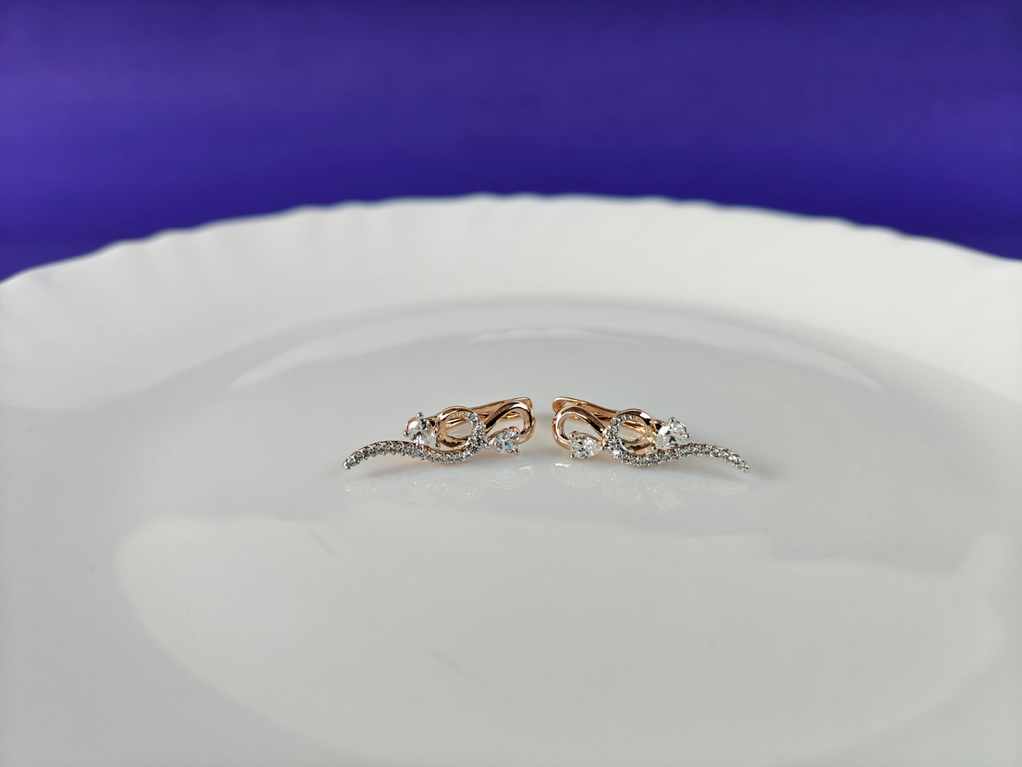 ROSEGOLD EARRING 9E BT2 X