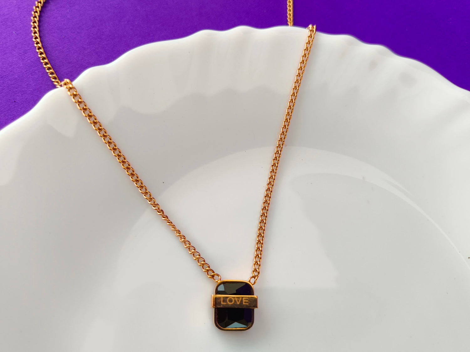 ROSEGOLD SINGLE DOLLAR CHAIN