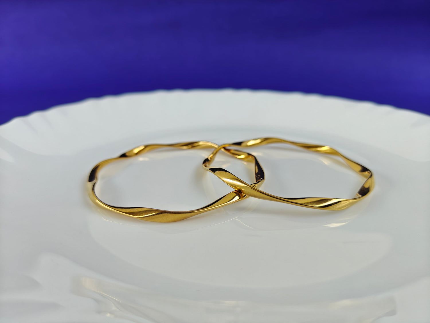 18 K PLATED BANGLES