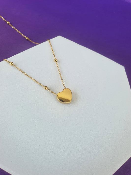 GOLD CHAIN U6 S10 HEART