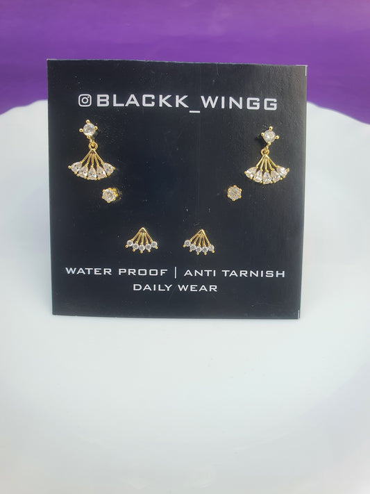 GOLD COMBO EARRING S Y X